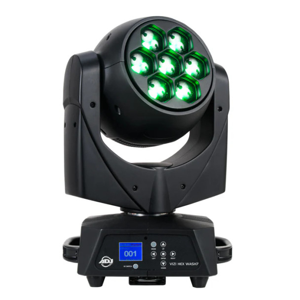 ADJ VIZI HEX WASH 7;PRO MOVING HEAD With Wired Digital communication Network