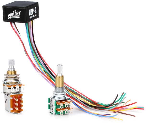 Aguilar OBP-3SKPP 3-band Stacked Boost/Cut Onboard Bass Preamp with Push Pull