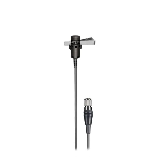 Audio-Technica Cardioid Condenser Microphone|Miniature cardioid condenser lavalier microphone with 55" cable terminated with cH-style screw-down 4-pin connector for use with cH-style body-pack transmitter