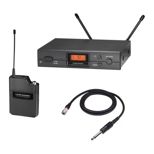 Audio-Technica 2000 Series Wireless System|2000 Series Wireless System includes: ATW-R2100 receiver and ATW-T210 UniPak transmitter, 508.125-526.825 MHz (TV20-23)