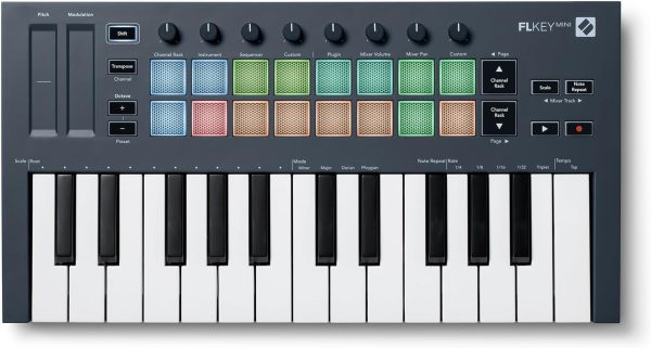 Novation FLkey Mini MIDI Keyboard Controller for FL Studio (AMS-FLKEY-MINI)