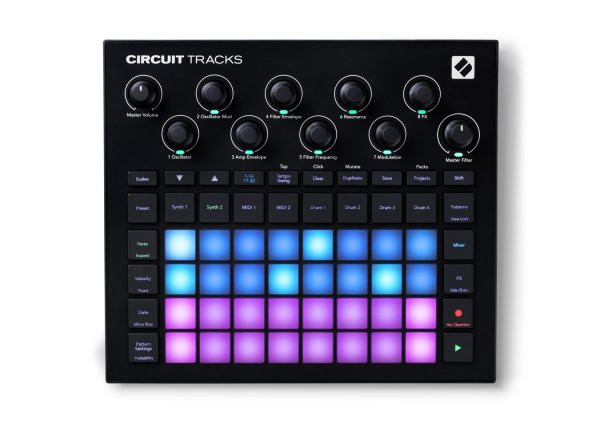 Novation Circuit Tracks Groovebox Sequencer with Synth for Music Production and Performance (AMS-CIRCUIT-TRACKS)