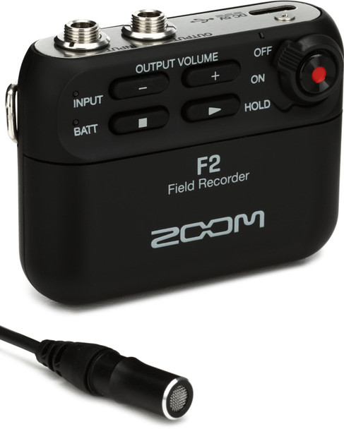 Zoom F2 Field Recorder & Lavalier Microphone