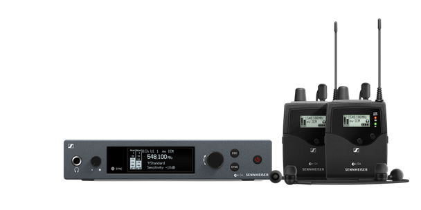 Sennheiser EW IEM G4-TWIN-G Wireless Stereo In-Ear Monitoring Twin Set (509615)