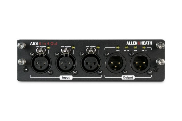 Allen & Heath AES3 Input/Output Module – 4-In / 6-Out Digital Audio Expansion Card (AH-M-DL-AES4I6O-A)