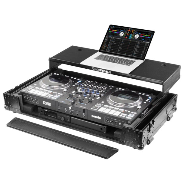 RANE PERFORMER I-Board 1U Flight Case with Glide Style Laptop Platform and Wheels