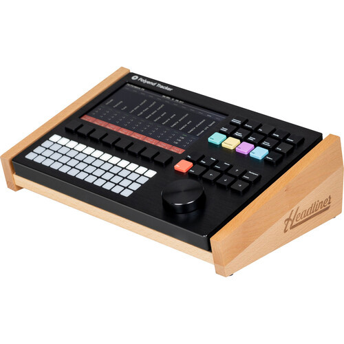 Headliner, HL23060, Catalina Stand for Polyend Play / Play+ / Tracker with Ergonomic Angled Wooden Desktop Design