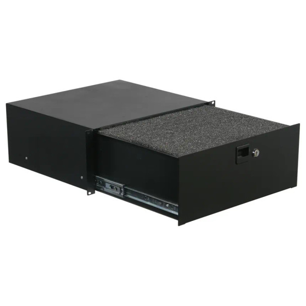 4U Rack Mountable Drawer with Interior Diced Foam