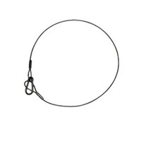 30" Long 3 mm Thick Black Safety Cable