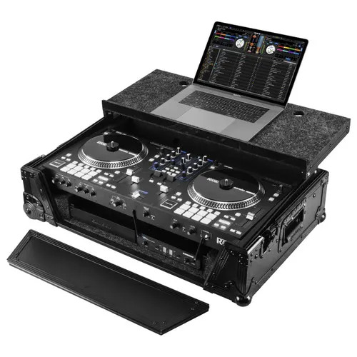 Rane One Flight 1U Case in Black with Patented Glide Platform and Corner Wheels
