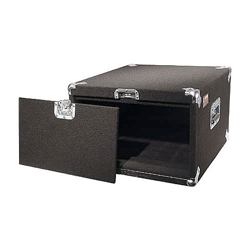Pro 6U Carpeted Amp Rack Case