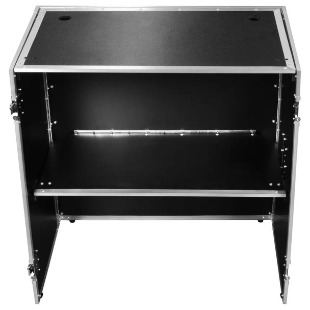 33" Wide x 36" Tall Black DJ Fold-out Stand