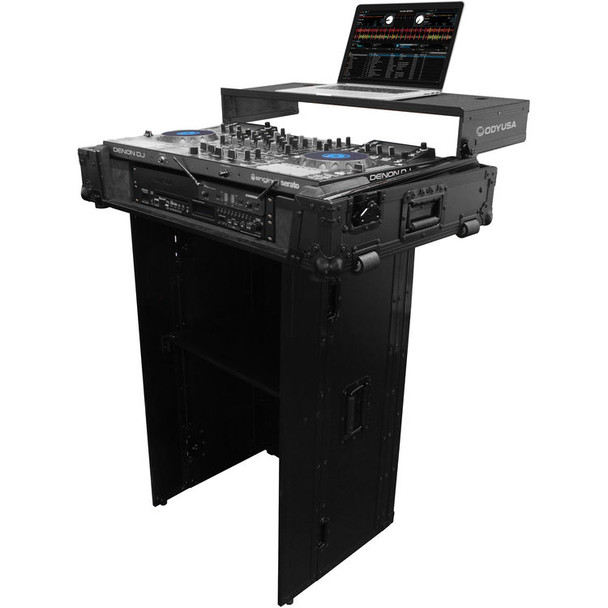 Odyssey Black 21″ Wide x 36″ Tall DJ Fold-out Stand (FZF2136BL)