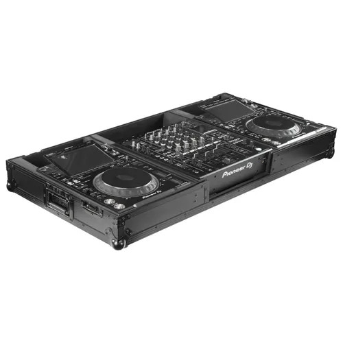 Odyssey Black Label DJ Coffin Flight Case with Wheels for DJM-A9 and CDJ-3000 or Similar Size Gear