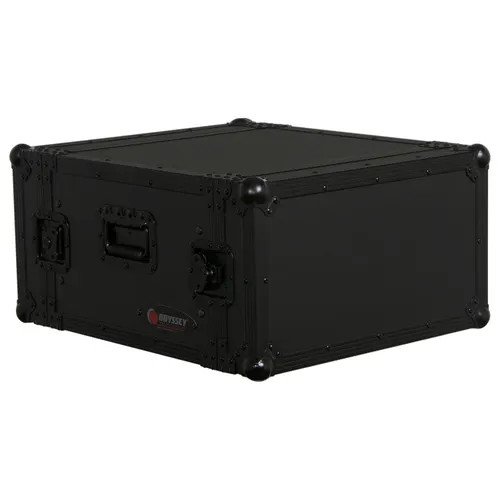Black 6U Pro Amp Rack