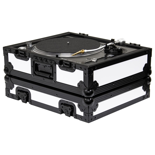 Odyssey Designer DJ Universal Turntable Flight Case (White with Shadow