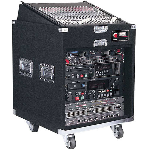 11U Top 14U Bottom CXP Carpeted Combo Rack with Wheels