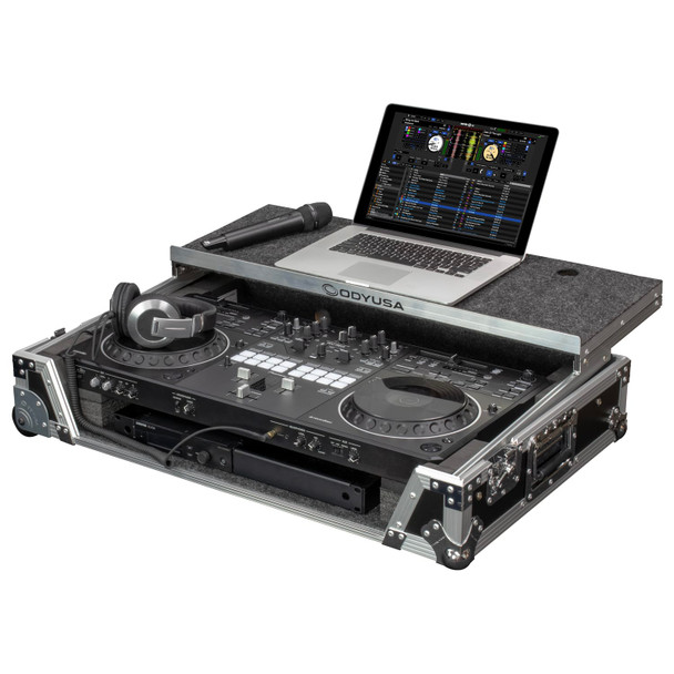Odyssey DDJ-REV5 1U Case with Wheels and Laptop Platform