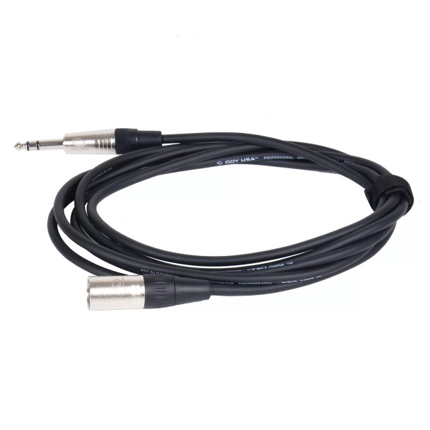 XLR Male to Stereo 1/4″ Male Balanced Microphone Cable (5 ft)