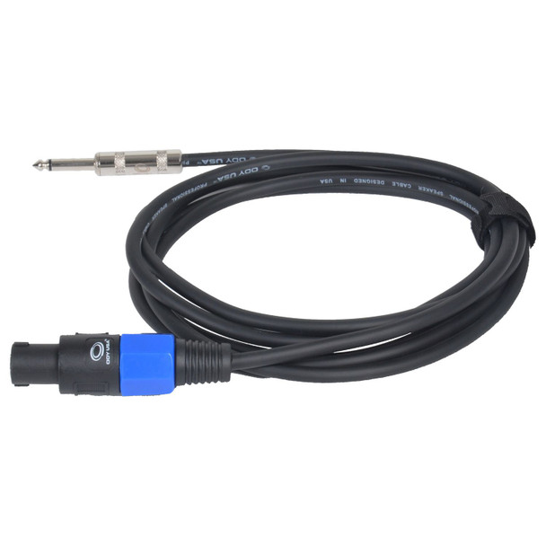 Speakon to 1/4″ Speaker Cable (20 ft)