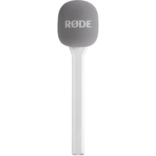 RODE Interview Micro Handheld Mic Adapter for Wireless Clip-On Transmitter (White))
