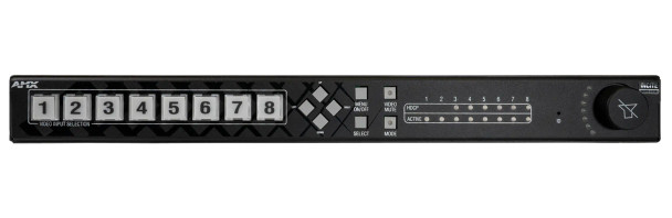 AMX NCITE-813 8x1:3 4K60 4:4:4 Digital Video Presentation Switcher with HDCP 2.2, Video Scaling, Distance Transport, Advanced Windowing, DSP, Advanced Feedback Suppression