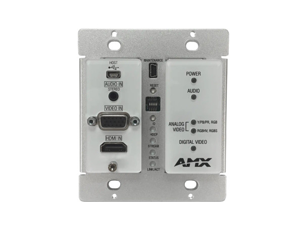 NMX-ENC-N1115-WP Wallplate Encoder Minimal Proprietary Compression Video Over IP N1115 MPC Decor Style Wallplate Encoder with KVM WHITE