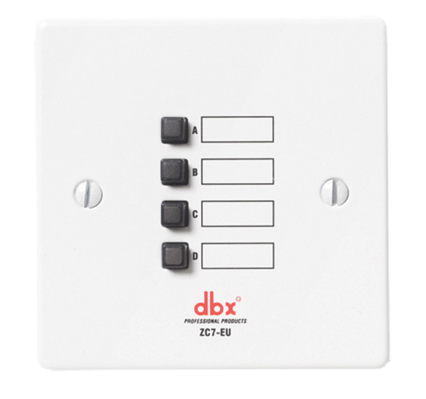 DBX ZC7 EU Wall-Mounted Zone Controller