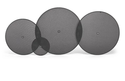 JBL 6-Round Speaker Grilles with Tethers for Control 418 (Black)