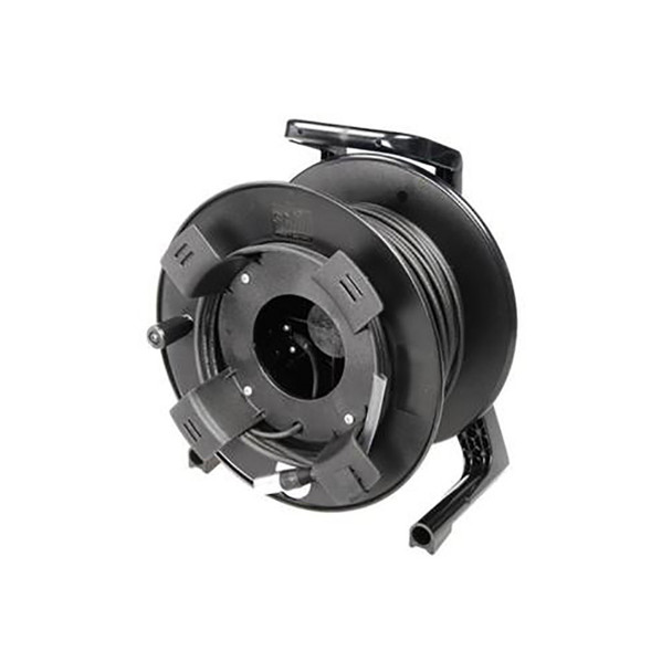 Soundcraft 50m 50/125 multimode optical fibre with "Fibrecast" connectors, supplied on reel