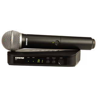 Shure Vocal System with (1) BLX4 Wireless Receiver and (1) Handheld Transmitter with PG58 Microphone