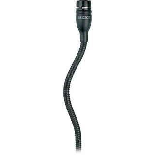 Shure No Cartridge - Black Mini-Condenser for Overhead Miking, 30 Cable, In-Line Preamp with XLR Microphone Stand Adapter