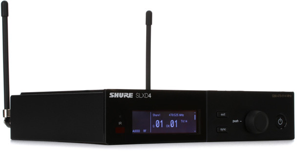 Shure SLXD4 Digital Wireless Receiver - G58 Band