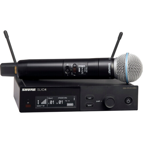 Shure SLXD24/B58 Digital Wireless Handheld Microphone System - J52 Band