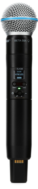 Shure SLXD2/B58 Wireless Handheld Microphone Transmitter - G58 Band