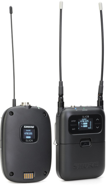 Shure SLXD15 Wireless Bodypack System with Uniplex UL4 Lavalier Microphone - G58 Band