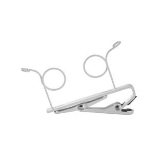 Shure DUAL TIE CLIP, WHITE