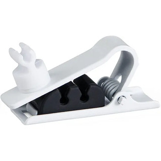 Shure DUAL TIE CLIP, WHITE, QTY. 3