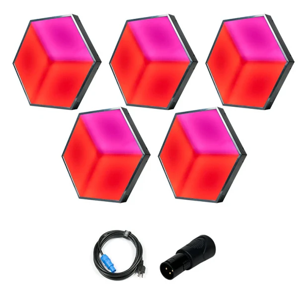 ADJ Alpha 3D Vision Plus Lighting System – 5x 3D Vision Plus Units with 1x SMPC15 Controller, Auto Mode (3D VISION PLUS SYS 1)