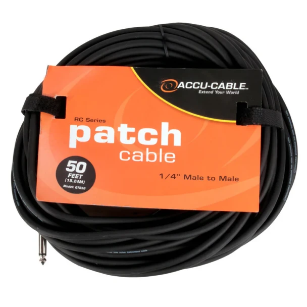 ADJ  QTR50 50' INSTRUMENT CABLE, 1/4" MON