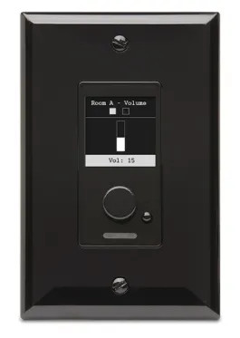 QSC C1-AXON Wall Controller — Single Gang IP Wall Controller (PoE)