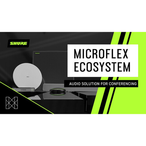 Shure ECOSYSTEM BUNDLE 310L: (2) MXA310, (1) IMX-RM8-SUB5, (2) MXN5W-C + Tile Bridge