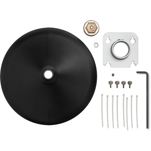 Shure 3/8" Pole mounting accessory kit for MXA901-R microphones, black
