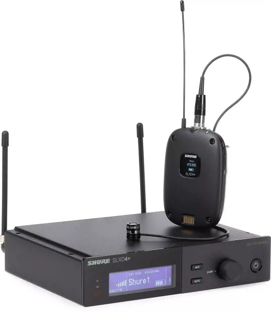 Shure SLXD14+/85M-G57 Bodypack System, Lavalier, WL185M