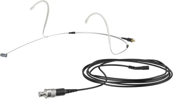 Sennheiser Headmic 4 Cardioid Headset Microphone with 3-pin LEMO for Sennheiser Wireless - Silver