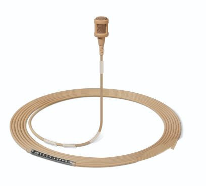 Sennheiser, MKE 1 Beige Open-End Ultra-Miniature Omni Lavalier Microphone, 3.3 mm Capsule, Ultra-Thin Cable, Pigtails, No Accessories