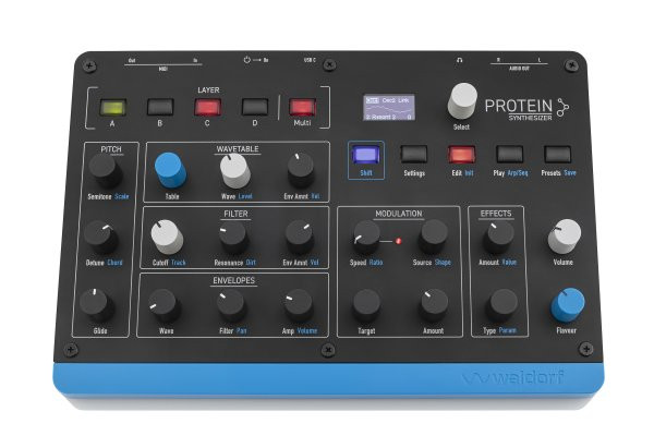 Waldorf Protein Compact 8-Voice Polyphonic Wavetable Synthesizer (AMS-PROTEIN)