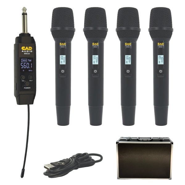 CAD WX54 4 Channel Wireless Handheld Microphone System