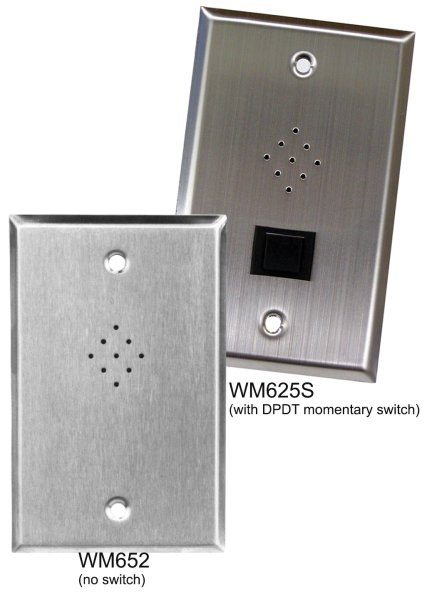 CAD Wall Mounted Omnidirectional Dynamic Microphone w/Push to Talk Switch