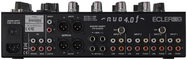 Ecler, NUO-4.0F 4-Channel Analogue DJ Mixer Black, NUO-4.0F